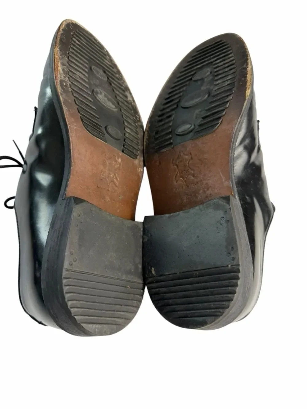 Men’s KC classic Black Leather Oxfords made in Italy size 8